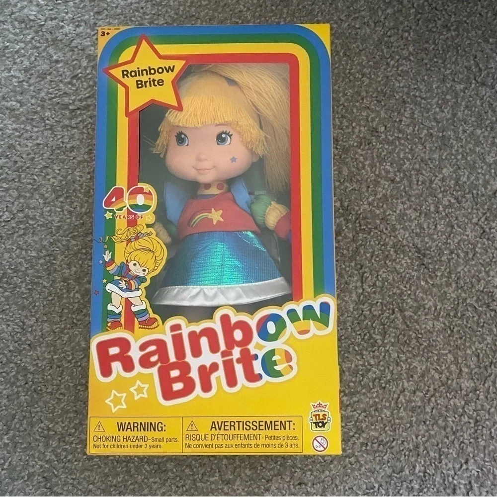 Rainbow Brite Doll NEW Vintage Inspired 12” Stickers Threaded Hair